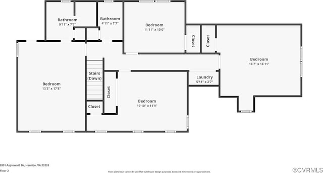 2801 Aspinwald Dr, Henrico, VA 23233 - view of home floor plan