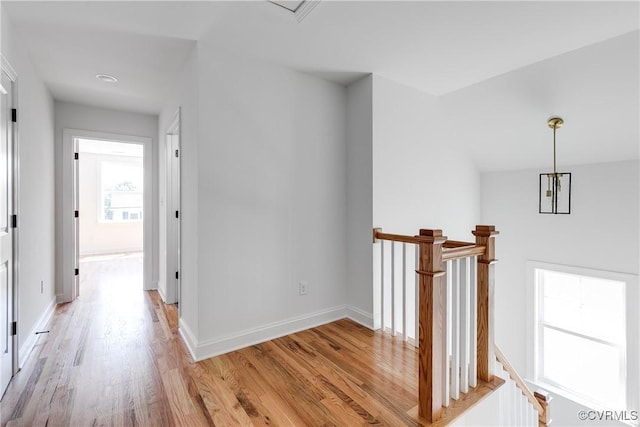 18 W 29th St, Richmond, VA 23223 - corridor featuring an upstairs landing and light wood finished floors