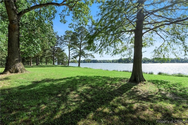 985 Kingston Ln, North, VA 23128 - view of grassy yard with a water view