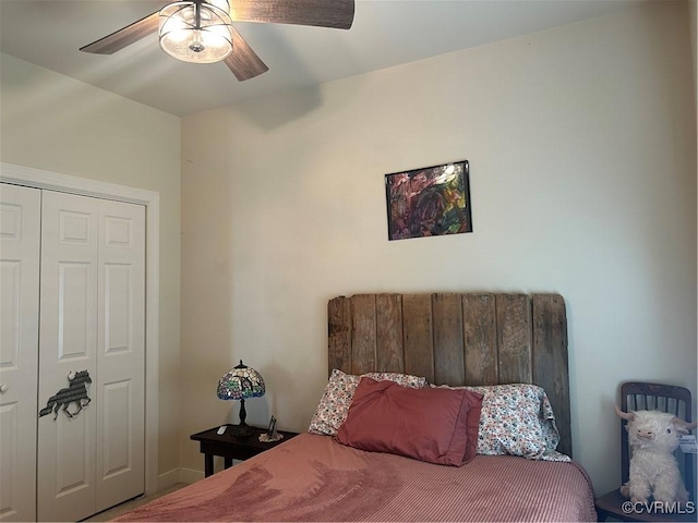 5623 Virginia Park Dr, Providence Forge, VA 23140 - bedroom featuring a closet and ceiling fan
