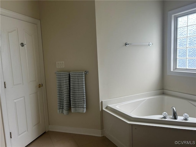 5623 Virginia Park Dr, Providence Forge, VA 23140 - bathroom with a bath and tile patterned floors