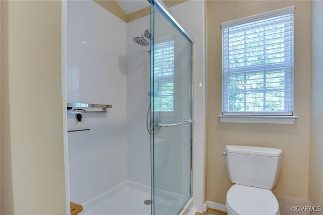 8750 Springwater Dr, Henrico, VA 23228 - bathroom featuring a stall shower and healthy amount of natural light