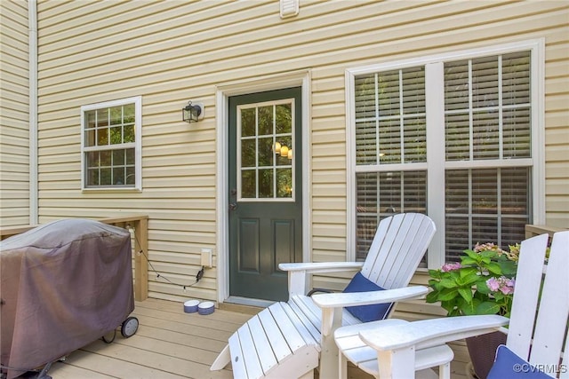 8750 Springwater Dr, Henrico, VA 23228 - wooden terrace with area for grilling