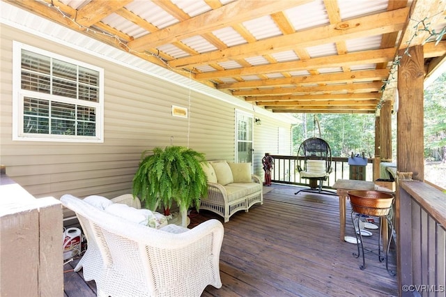 3737 Shelton Store Rd, Buckingham, VA 23921 - view of wooden terrace
