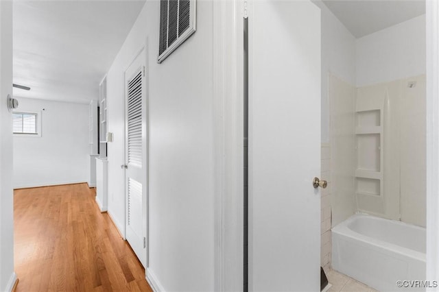 5425 Germain Rd, Richmond, VA 23224 - hallway featuring light wood finished floors