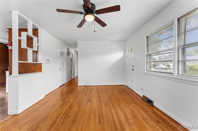 5425 Germain Rd, Richmond, VA 23224 - spare room with wood finished floors and ceiling fan