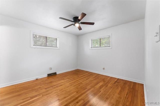 5425 Germain Rd, Richmond, VA 23224 - spare room with light wood finished floors and ceiling fan