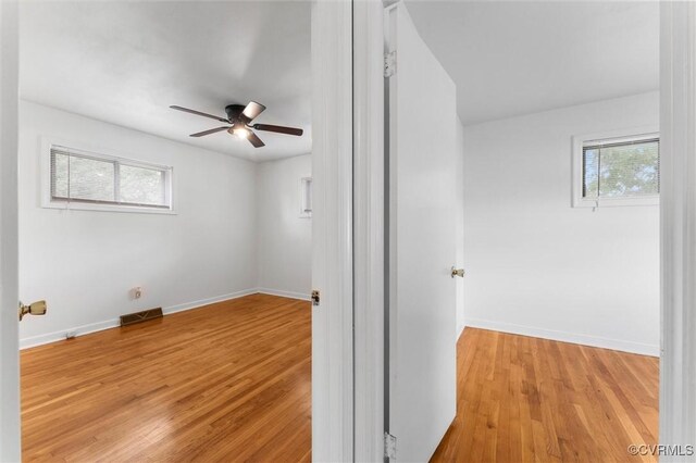 5425 Germain Rd, Richmond, VA 23224 - empty room featuring ceiling fan and wood finished floors