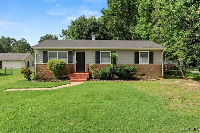 5425 Germain Rd, Richmond, VA 23224 - ranch-style home featuring brick siding and crawl space