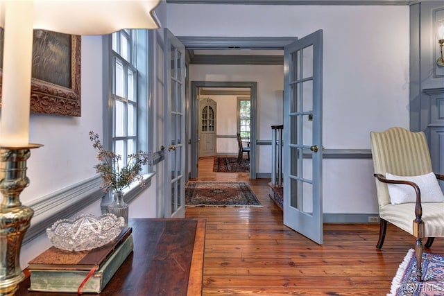 99 Walnut Hills Dr, Williamsburg, VA 23185 - foyer entrance featuring french doors and wood-type flooring