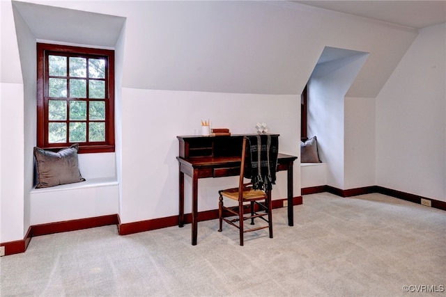 99 Walnut Hills Dr, Williamsburg, VA 23185 - office with lofted ceiling and carpet flooring