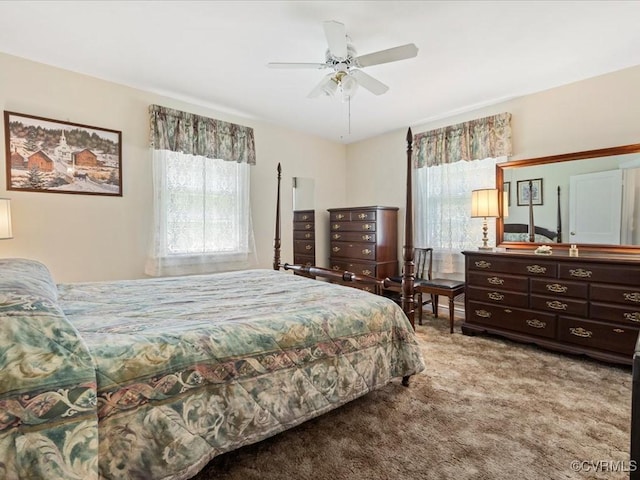 5913 Ridge Rd, Henrico, VA 23227 - bedroom with carpet flooring and a ceiling fan
