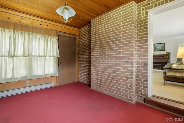5913 Ridge Rd, Henrico, VA 23227 - unfurnished sunroom featuring baseboard heating