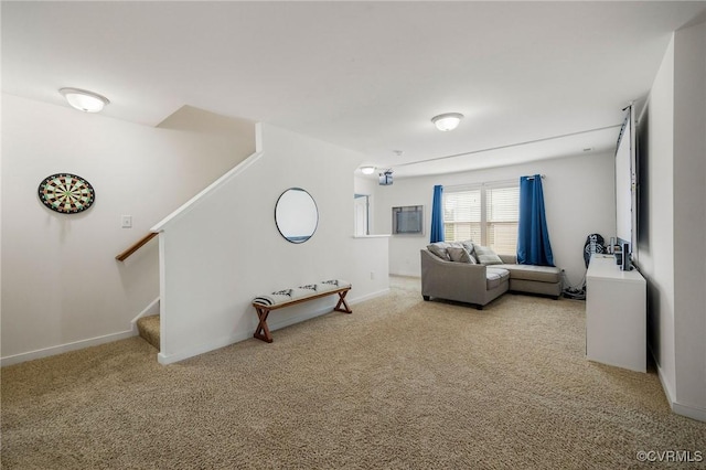 8838 Rushbrooke Ln, Mechanicsville, VA 23116 - living room featuring carpet flooring and stairs