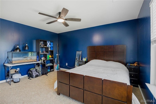 8838 Rushbrooke Ln, Mechanicsville, VA 23116 - carpeted bedroom with ceiling fan and baseboards