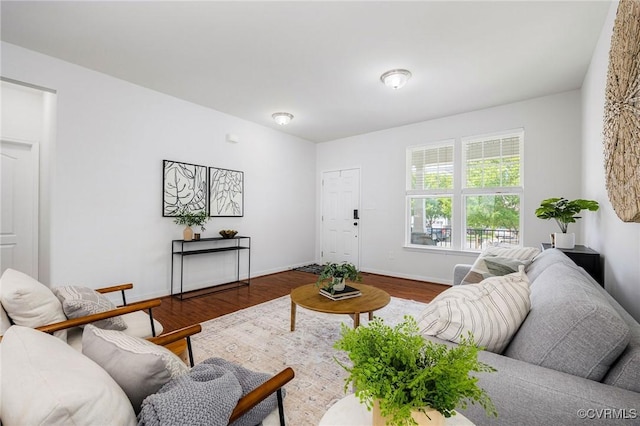8838 Rushbrooke Ln, Mechanicsville, VA 23116 - living room featuring wood finished floors and baseboards