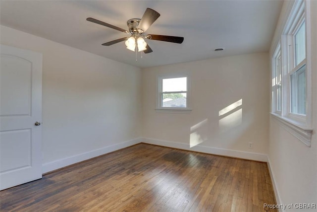 727 Teach St, Hampton, VA 23661 - unfurnished room featuring wood-type flooring and a ceiling fan