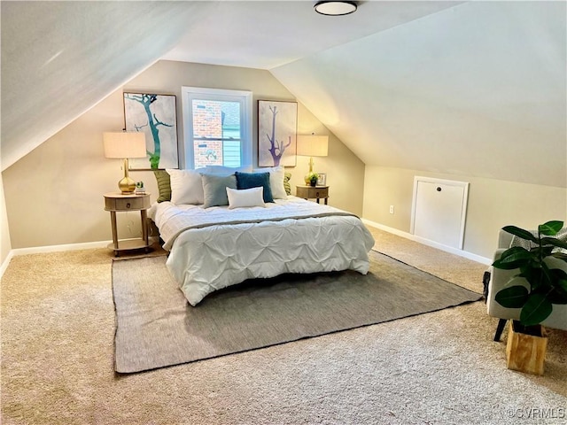 8409 Zell Ln, Henrico, VA 23229 - bedroom with carpet floors and vaulted ceiling