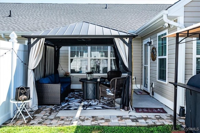 696 Anne Ln, Aylett, VA 23009 - view of patio / terrace with a gazebo