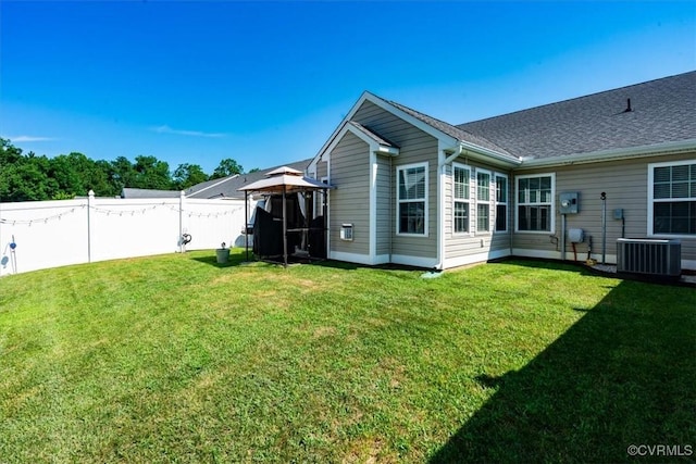 696 Anne Ln, Aylett, VA 23009 - back of property featuring a gazebo