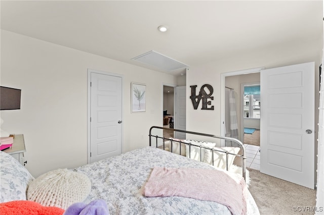 3417 Marwick Pl, Richmond, VA 23234 - bedroom with attic access and carpet