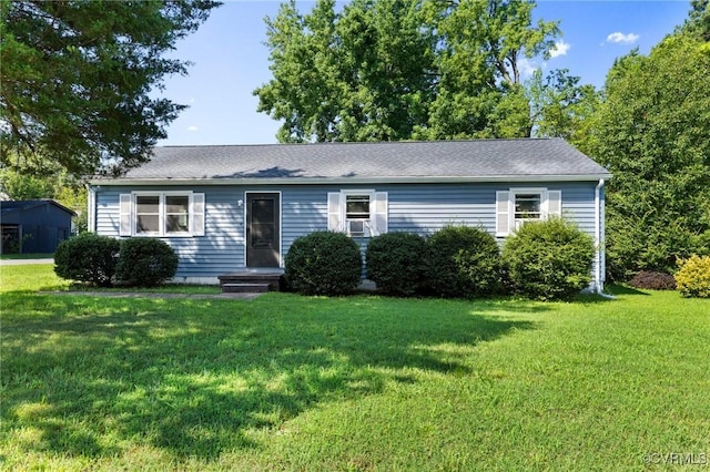 1110 Pine Ave, Hopewell, VA 23860 - view of front of property with a front lawn and a shingled roof