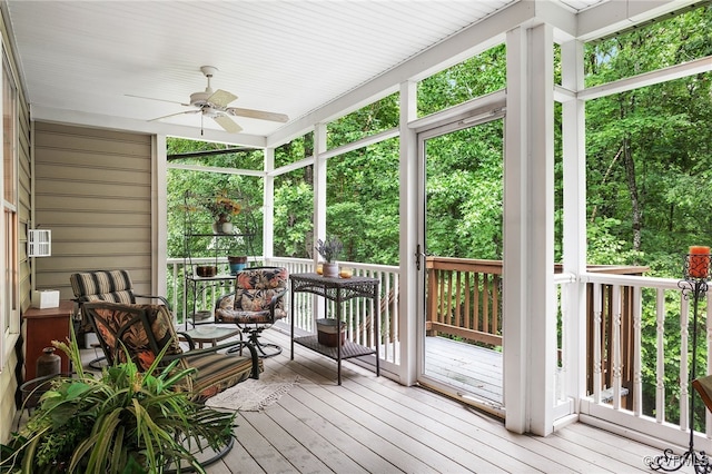138 Carriage Point Ln, Glen Allen, VA 23059 - sunroom with ceiling fan