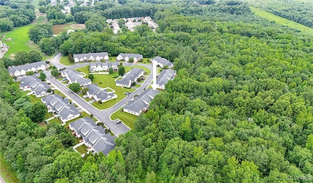 138 Carriage Point Ln, Glen Allen, VA 23059 - aerial view of residential area with a heavily wooded area