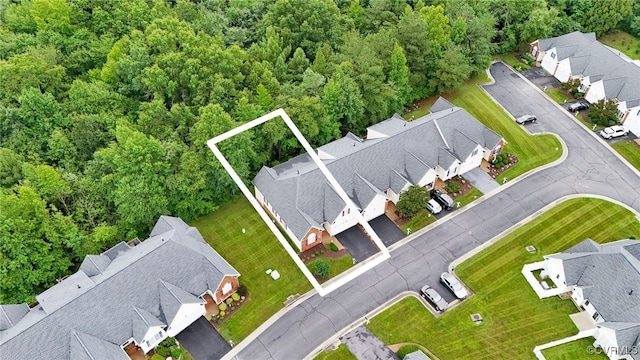 138 Carriage Point Ln, Glen Allen, VA 23059 - aerial view of residential area featuring property parcel outlined