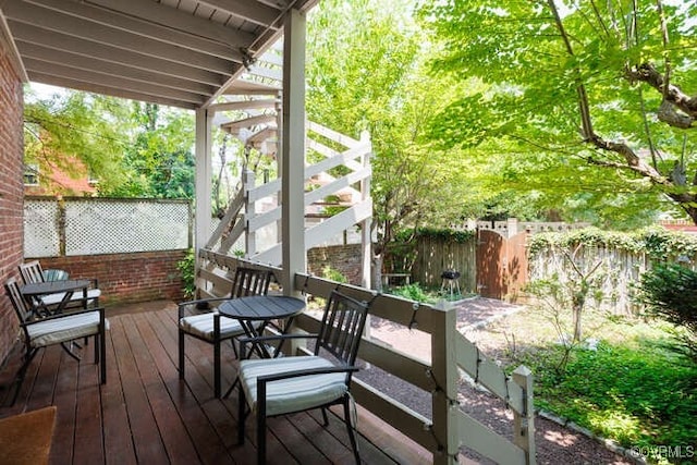 2024 Park Ave, Richmond, VA 23220 - wooden deck featuring stairs