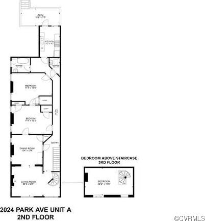 2024 Park Ave, Richmond, VA 23220 - view of floor plan / room layout