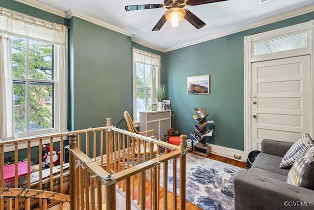 2024 Park Ave, Richmond, VA 23220 - bedroom with ornamental molding and wood finished floors