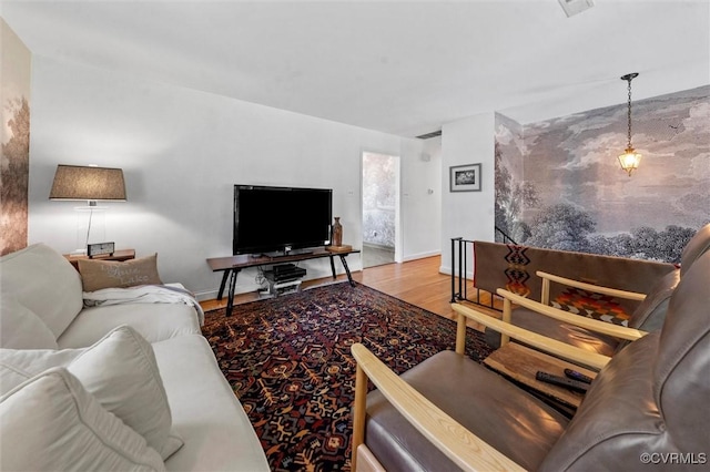 2226 Highland Dr, Powhatan, VA 23139 - living area with wood finished floors and baseboards