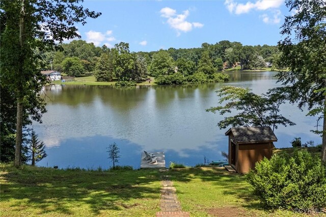 2226 Highland Dr, Powhatan, VA 23139 - water view featuring a heavily wooded area