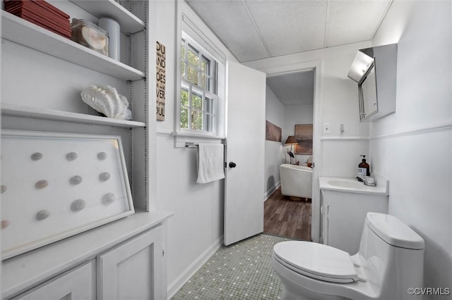 2226 Highland Dr, Powhatan, VA 23139 - bathroom with vanity and tile patterned flooring