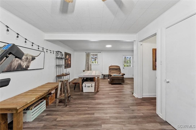 2226 Highland Dr, Powhatan, VA 23139 - office area featuring wood finished floors and baseboards
