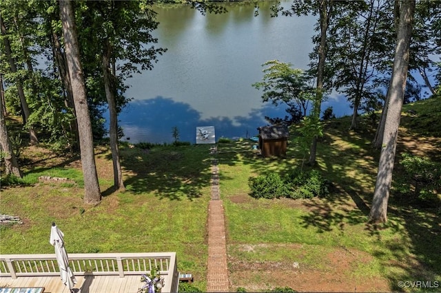 2226 Highland Dr, Powhatan, VA 23139 - view of yard featuring a water view