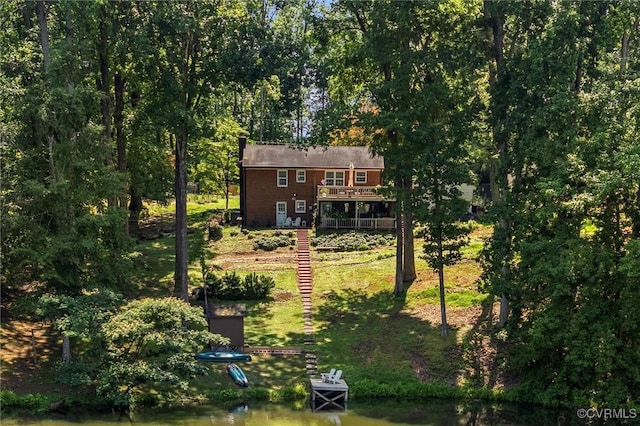 2226 Highland Dr, Powhatan, VA 23139 - view of front of home featuring a deck