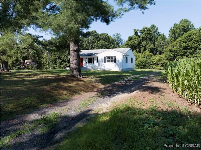 366 Patterson Rd, Mattaponi, VA 23110 - single story home with a front yard and driveway