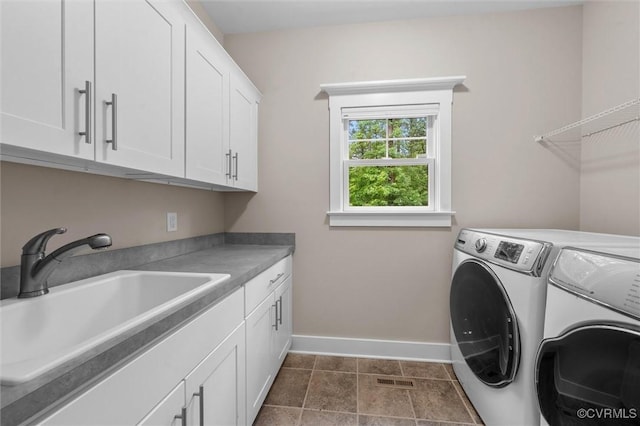11499 Jack Ln, Hanover, VA 23146 - laundry area with cabinet space and independent washer and dryer