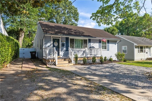 415 Crescent Ave, Colonial Heights, VA 23834 - view of front facade with a porch and a gate