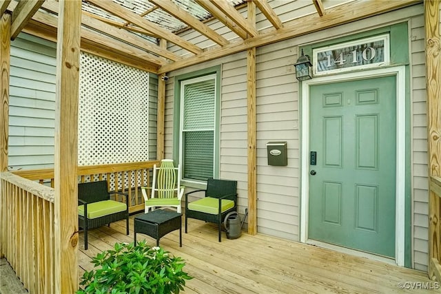 1410 W Clay St, Richmond, VA 23220 - view of exterior entry with a deck