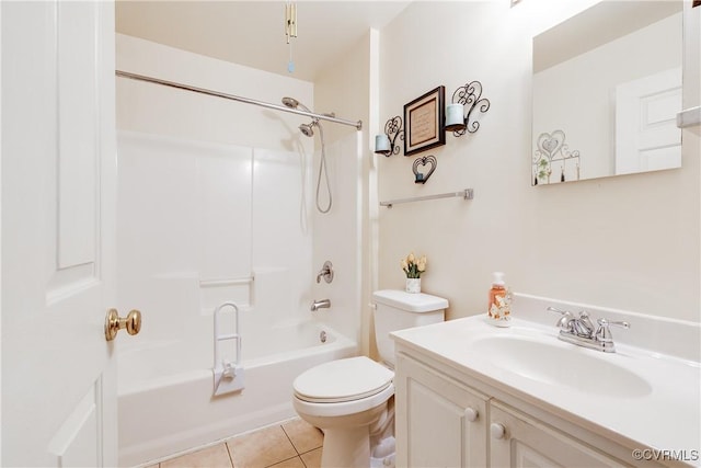 698 Quail Crossing Rd, Burkeville, VA 23922 - bathroom featuring tile patterned flooring, shower / bathtub combination, and vanity