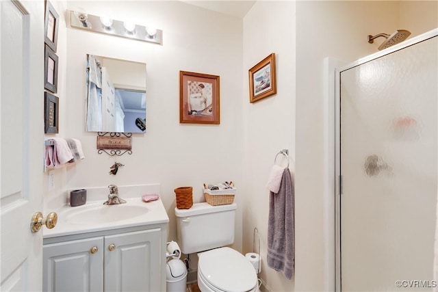 698 Quail Crossing Rd, Burkeville, VA 23922 - bathroom with a stall shower and vanity