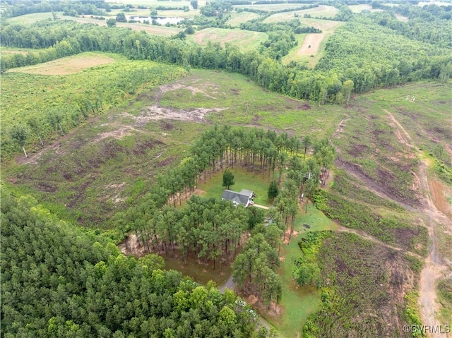 698 Quail Crossing Rd, Burkeville, VA 23922 - aerial overview of property's location featuring rural landscape
