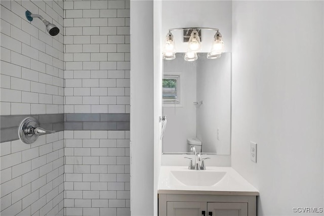 2924 Glenan Dr, Richmond, VA 23234 - full bathroom with a tile shower and vanity