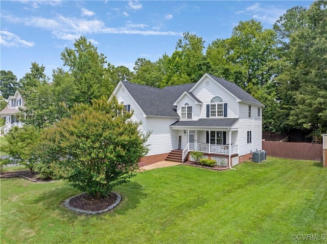 5019 Misty Spring Dr, Midlothian, VA 23112 - view of front of property featuring covered porch, roof with shingles, and crawl space