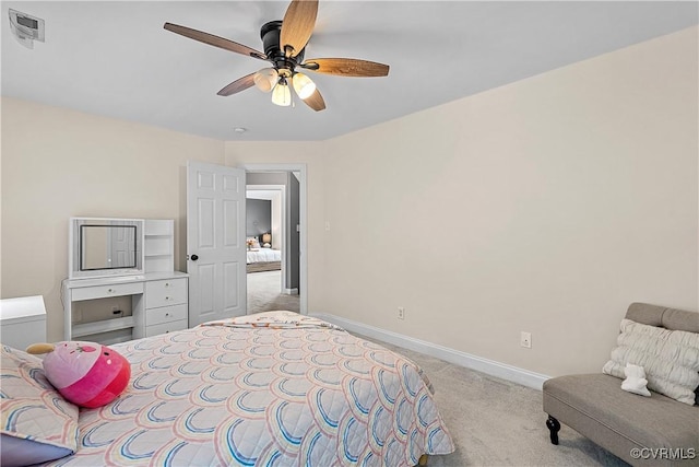 5019 Misty Spring Dr, Midlothian, VA 23112 - carpeted bedroom featuring baseboards and ceiling fan