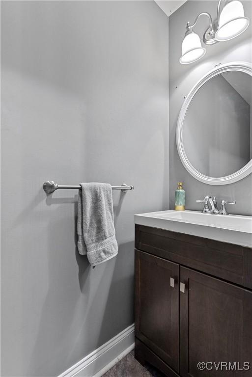 5019 Misty Spring Dr, Midlothian, VA 23112 - bathroom with vanity and baseboards