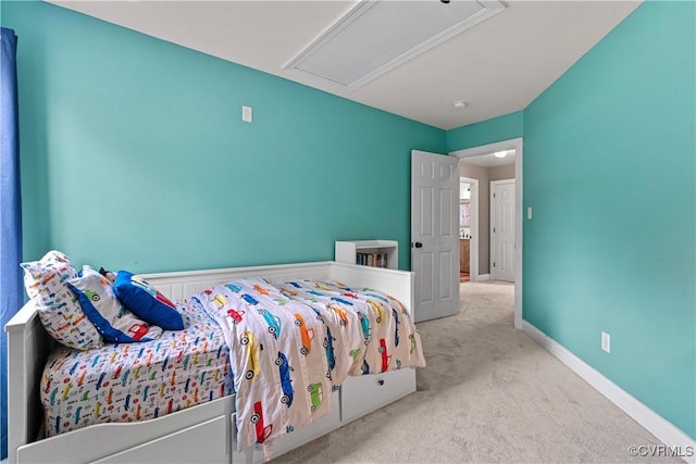 5019 Misty Spring Dr, Midlothian, VA 23112 - carpeted bedroom featuring attic access and baseboards
